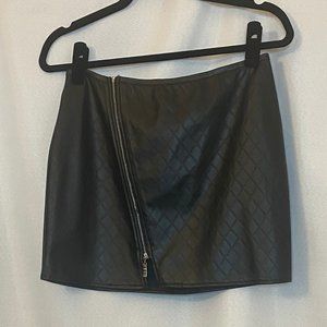 Faux Leather Mini Skirt